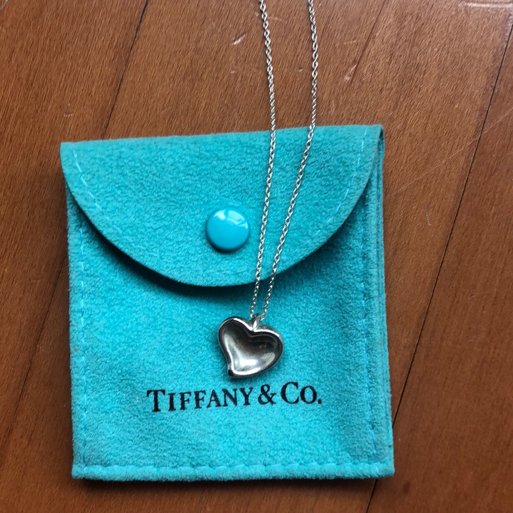 Beautiful Tiffany’s Carved Heart Necklace